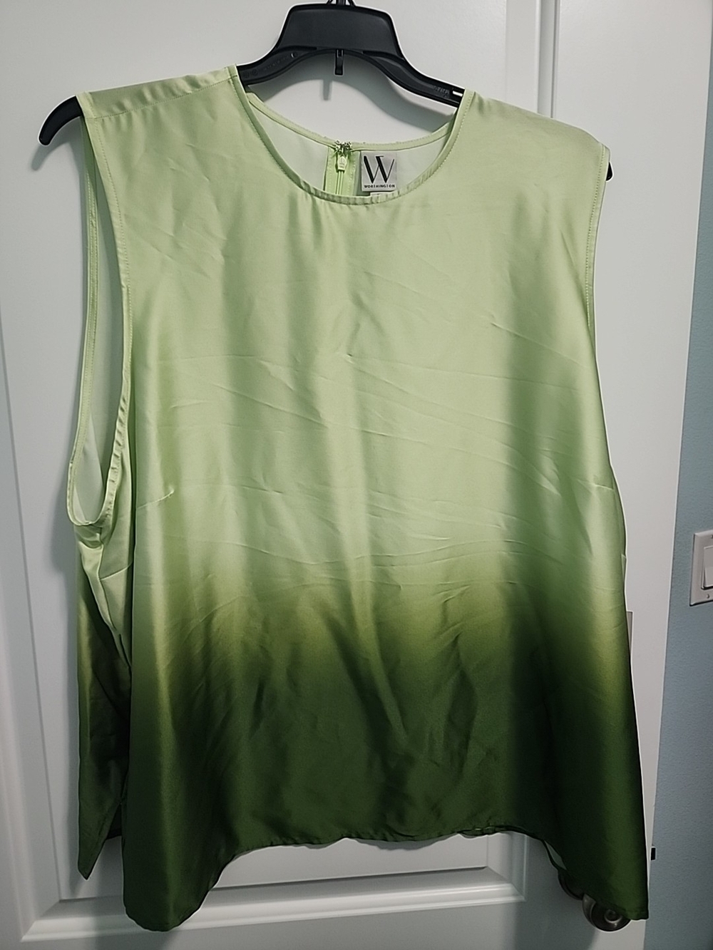 Worthington Green Ombre Sleeveless Blouse